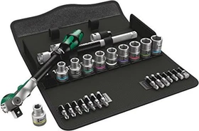 Wera 8100 SC 6 Zyklop Speed Bitset/Steckschlüsselsatz inkl. Tasche, 28-tlg.