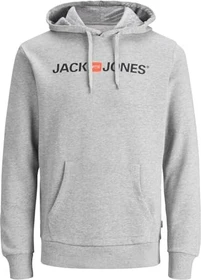 Jack & Jones Logo Hoodie light grey melange (Herren)