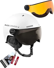 Black Crevice Arlberg Helm weiß carbon