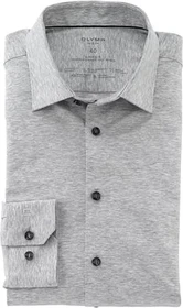 OLYMP No. Six 24/Seven Urban Kent Hemd langarm silbergrau (Herren)