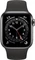 Apple Watch Series 6 (GPS + Cellular) 40mm Edelstahl graphit mit Sportarmband schwarz Vorschaubild