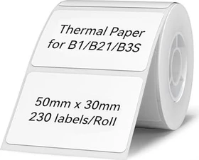 Niimbot Etiketten, 50x30mm, weiß, 1er-Pack (230 Etiketten)