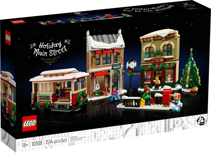 LEGO Icons - Weihnachtlich geschmückte Hauptstraße