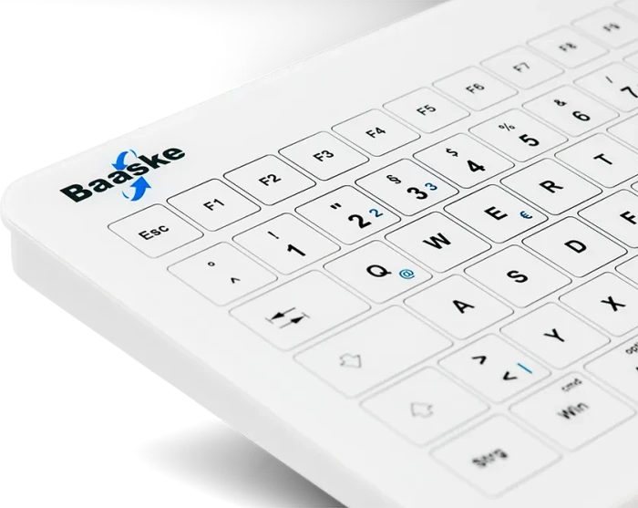 Baaske GL01 Medizinische Glastastatur, mit Touchpad, USB/Bluetooth, DE