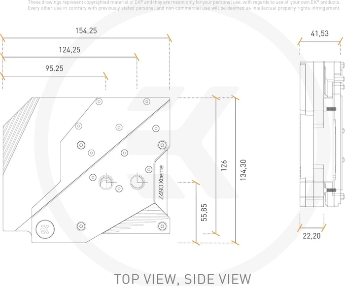 EK Water Blocks Quantum Line EK-Quantum Momentum Aorus Z490 Xtreme D-RGB Monoblock, Nickel, Acryl