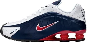 Nike Shox R4 midnight navy/white/metallic silver/gym red (Herren)