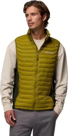 Columbia Powder Pass Hybrid Weste mossy green/greenscape (Herren)