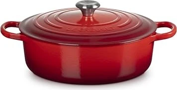 Le Creuset Signature Gourmet-Bräter rund 30cm 6.2l kirschrot