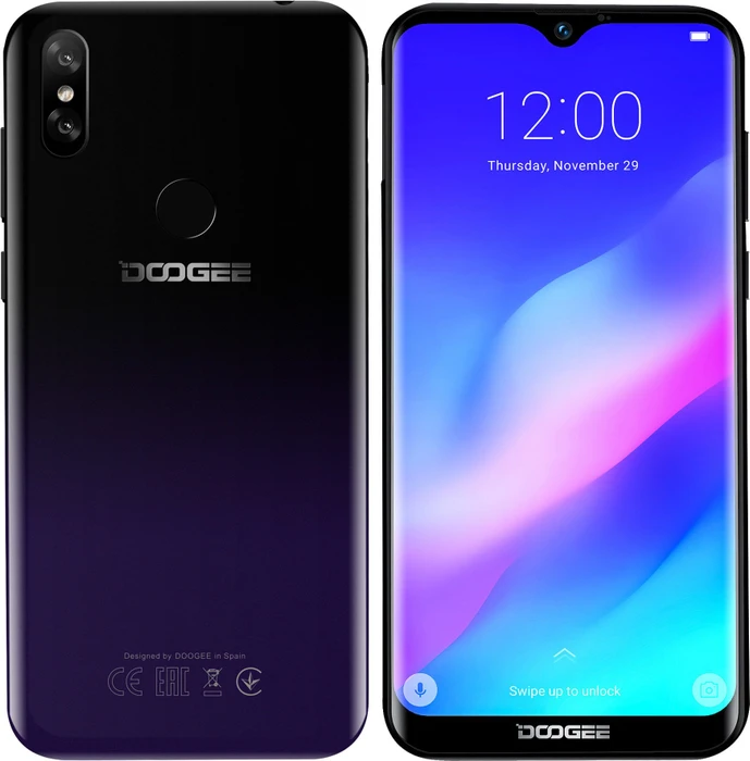 Doogee Y8 Plus schwarz/violett