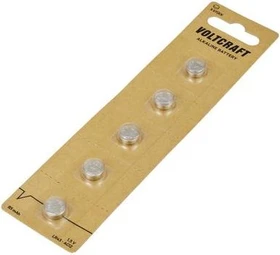 Voltcraft Knopfzelle (LR43/LR1142), 5er-Pack
