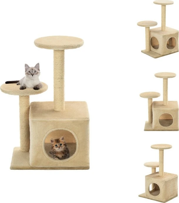 vidaXL Katzen-Kratzbaum Sisal 60cm