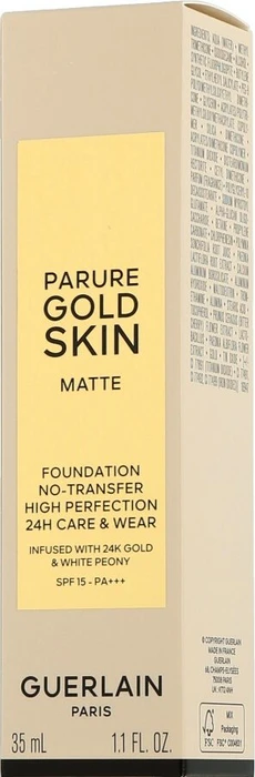 Guerlain Parure Gold Skin Matte Foundation 0.5C neutral LSF15, 35ml