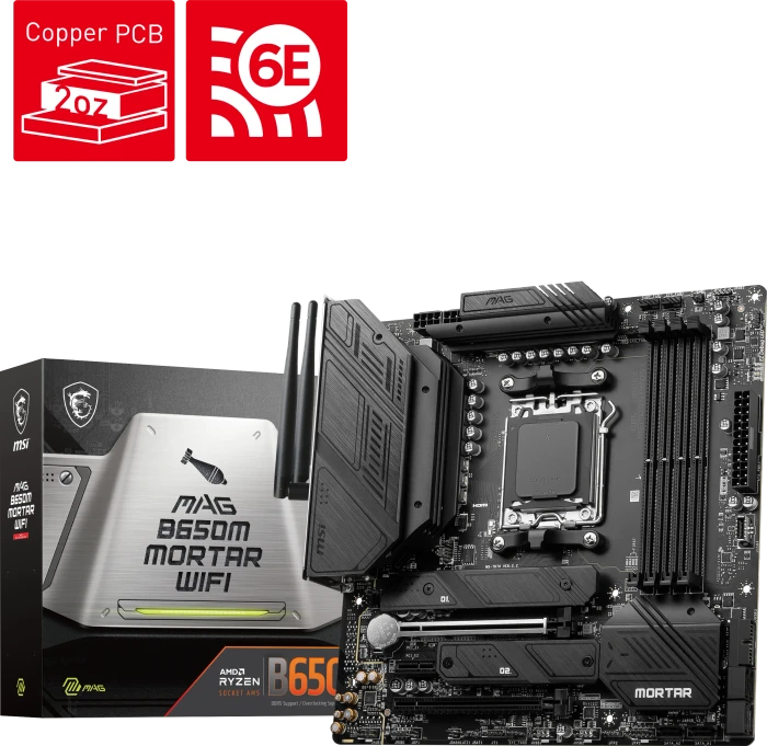 MSI MAG B650M Mortar WIFI (AMD AM5)