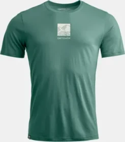 Ortovox 120 Cool Tec Abstract Funktionsshirt kurzarm arctic grey (Herren)