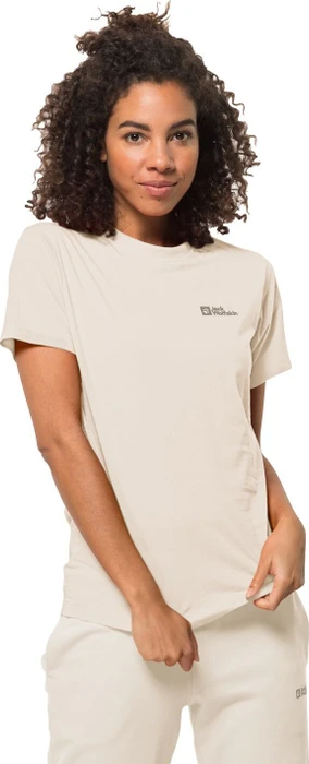 Jack Wolfskin Essential T-Shirt kurzarm panna cotta (Damen)