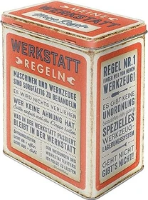 Nostalgic Art Retro Werkstattregeln Aufbewahrungsbehälter 3l