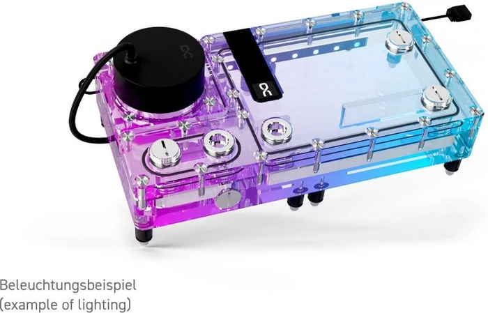 Alphacool Core Flat Reservoir 240 Rechts mit VPP Apex Pumpe