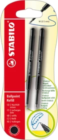 STABILO pointball Refill Großraummine G2 0.5mm schwarz, 2er-Pack