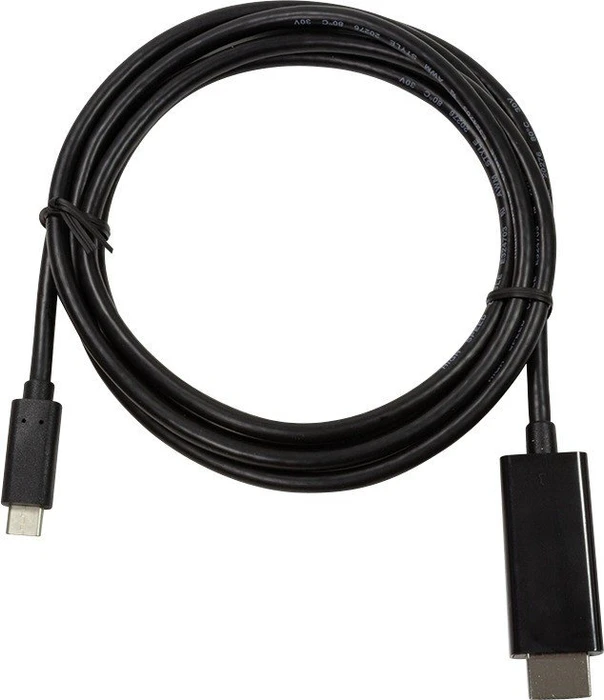 LogiLink USB-C 3.1 [Stecker] auf HDMI [Stecker] 4K 60Hz Adapterkabel schwarz, 1.8m