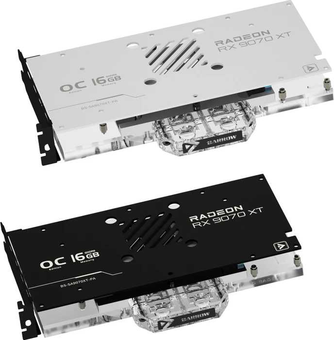 Barrow AMD Radeon RX 9070 XT Full Coverage GPU Water Block schwarz, Sapphire RX 9070 XT Gaming OC 16GB Nitro+