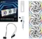 Lian Li Uni Fan SL Wireless LCD 120 ARGB, weiß, LED-Steuerung, 120mm, 3er-Pack Vorschaubild