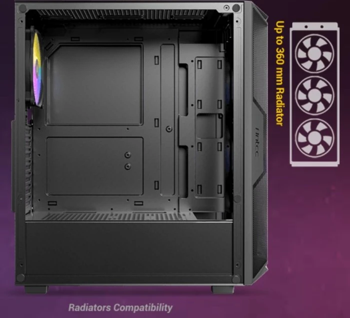 Antec AX61 Elite, schwarz, Glasfenster