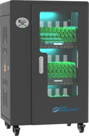 Good Connections Antares Pro T30C, Mobiler Ladeschrank mit UV-C-Desinfektion, schwarz, für Tablets, 30 Geräte bis 11"