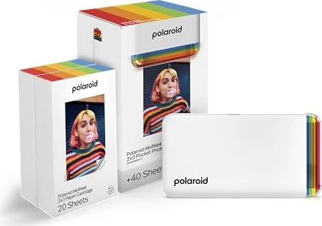 Polaroid Hi-Print Gen 2 2x3 Pocket Photo Printer Starter Set, weiß