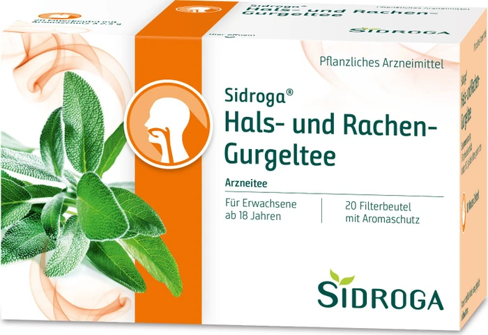 Sidroga Hals- und Rachen-Gurgeltee Beutel, 20 Stück