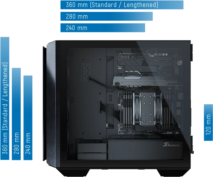 Seasonic Syncro Q704, Glasfenster, 650W ATX