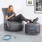 Gamewarez Gaming Sitzsack Classic Granite Hurricane, grau/weiß Vorschaubild