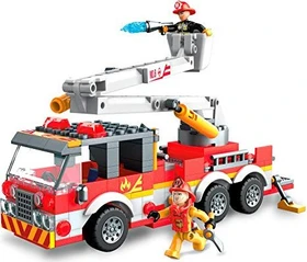 Mattel Mega Construx Wonderbuilders Feuerwehrauto und Figur