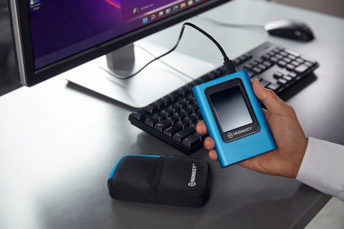 Kingston IronKey Vault Privacy 80 External SSD, 3.84TB, USB-C 3.0