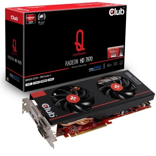 Club 3D Radeon HD 7970 royalQueen, 3GB GDDR5, 2x DVI, HDMI, 2x mDP