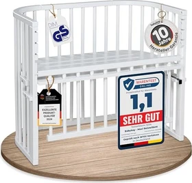 Babybay Maxi Comfort Plus Beistellbett weiß lackiert
