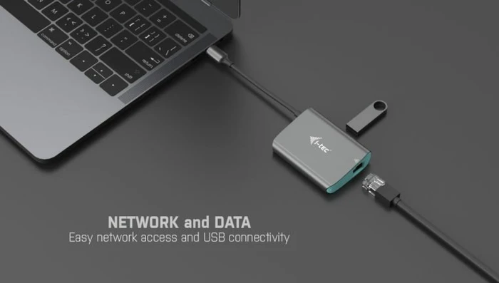 i-tec USB-Hub, RJ-45, USB-C 3.0 [Stecker]