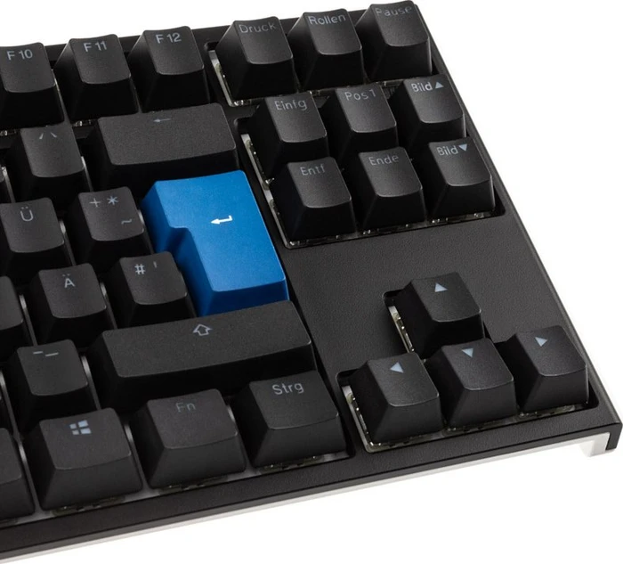 Ducky One 2 RGB TKL PBT, LEDs RGB, schwarz, MX RGB NATURE WHITE, USB, DE