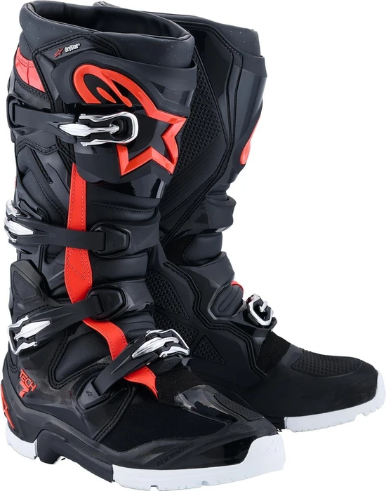Alpinestars 2026 Tech 7 Enduro Drystar Motorradstiefel schwarz/rot
