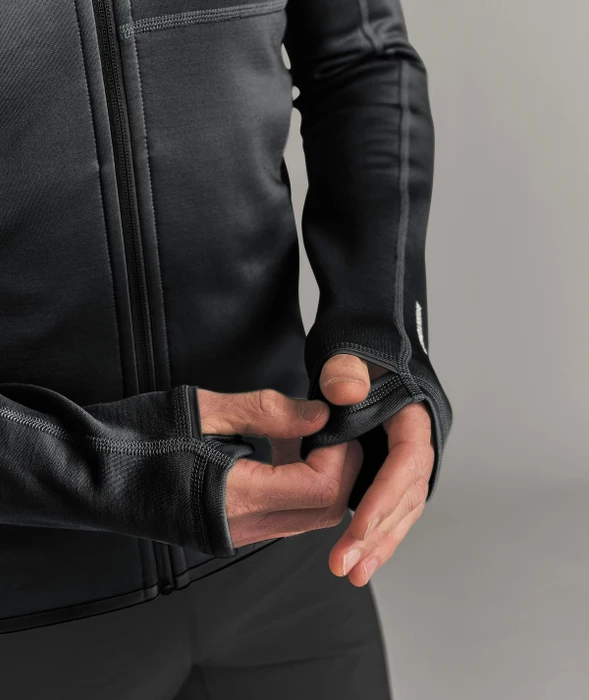 Ortovox Fleece Hoody Funktionsjacke black raven (Herren)