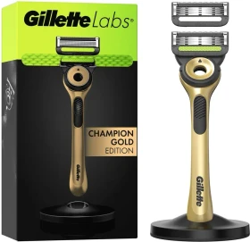 Gillette Labs Champion Gold Edition Rasierer + 2 Wechselklingen