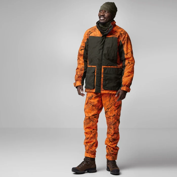 Fjällräven Brenner Pro Winter Hose lang orange multi camo (Herren)