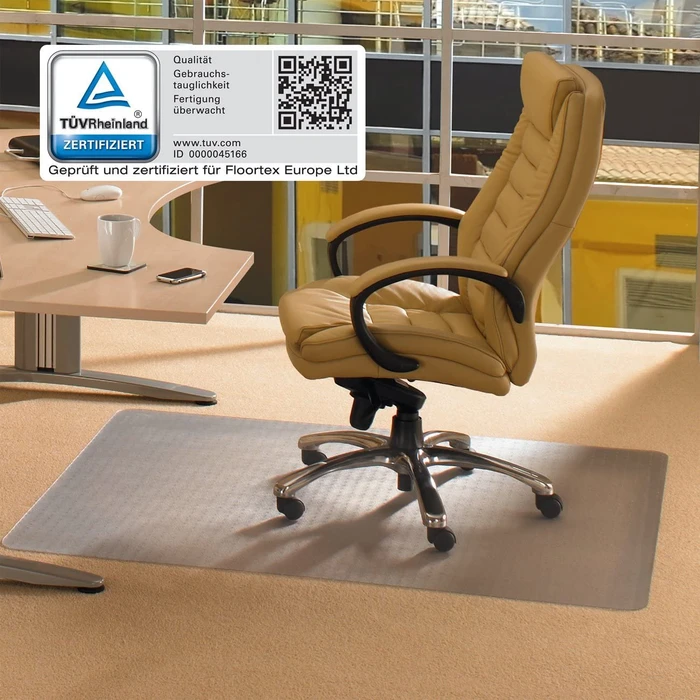 Floortex Cleartex Advantagemat Bodenschutzmatte für Teppichböden, transparent, Vinyl