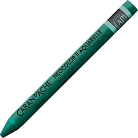 Caran d'Ache Neocolor II Aquarelle Wachskreide, dunkelgrün, 10er-Pack