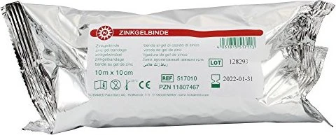 Nobamed Zinkgelbinde/Zinkleimbinde, 10cm x 10m, 1 Stück