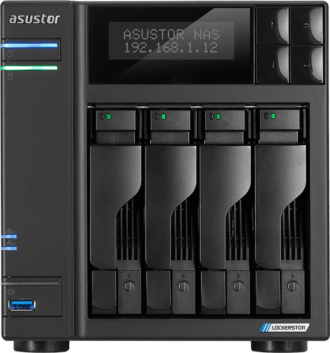 Asustor Lockerstor 4 AS6604T, 4GB RAM, 2x RJ-45 2.5GBase-T, 3x USB-A 3.0