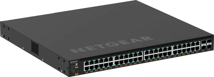 Netgear AVoIP M4350 Rackmount Gigabit Managed Switch, 48x RJ-45, 4x SFP+, 236W PoE+