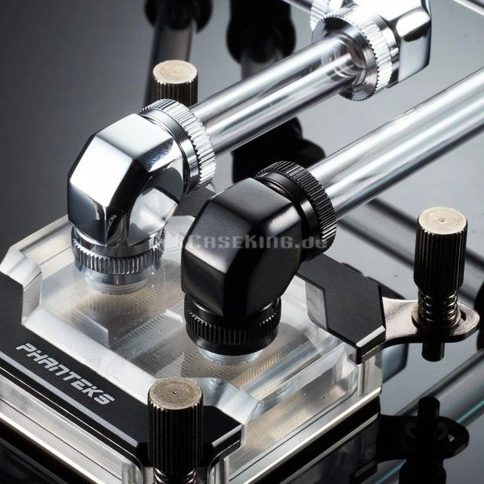 Phanteks Glacier Rohranschluss 45° G1/4" auf 12mm chrome