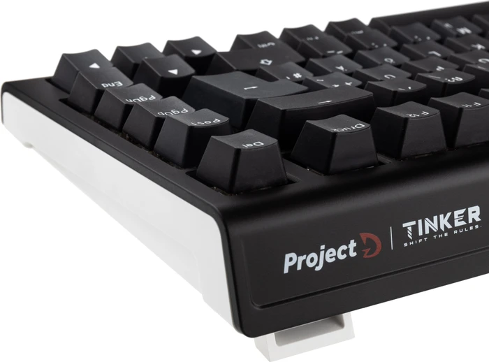 Ducky Tinker 75, schwarz/weiß, MX RGB RED, USB, DE