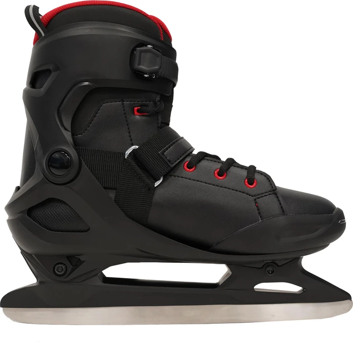 Oxelo Fit 100 Eiskunstlaufschuhe schwarz/rot (Herren)