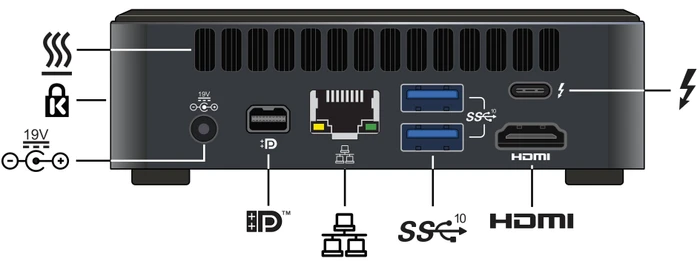 ASUS NUC 11 Performance Kit - Slim - Panther Canyon - NUC11PAKi3 / RNUC11PAKI30000, ohne Netzkabel